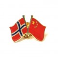 Pins - Flagg - Kina / Norge - Vennskap