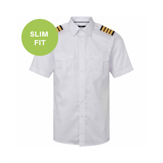 Uniformskjorte - Slim fit - Kort erm - Herre - Olino