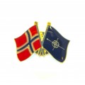 Pins - Flagg - Norge / Nato - Vennskap