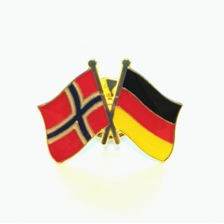 Pins - Flagg - Norge / Tyskland - Vennskap