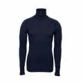 Arctic zip polo shirt - Brynje - Marineblå