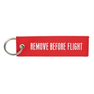 Nøkkelring - Remove before flight (vevet) - Rød