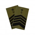 OR9 Flaggmester - Sjøforsvaret grønn felt