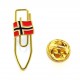 Pin - Frigjøringspin - Norsk flagg på binders