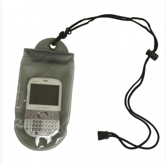 Vanntett mobilpose / lommebok - 100 x 230mm - Nakkestropp - Grønn - Miltec