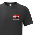 T-skjorte - Veteran - I tjeneste for Norge - Sort - Bomull