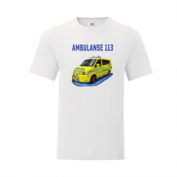 T-skjorte - Barn - Ambulanse - Valgfri farge