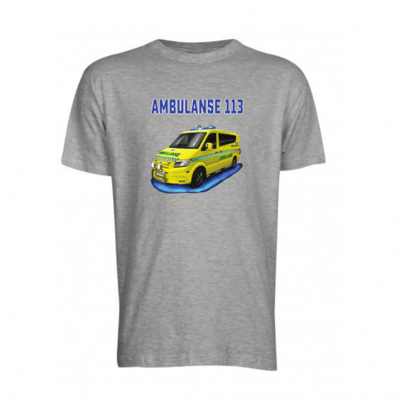T-skjorte - Barn - Ambulanse - Valgfri farge