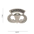 Merke / Pin - Airborne - Fallskjerm - Sølv