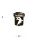 Merke / Pin - 101st Airborne - Sort / Gull
