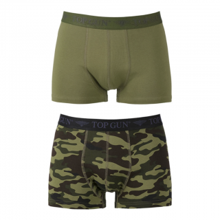 2-pakk - Top Gun - Boxer Shorts - Grønn / Kamuflasje