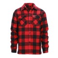 Lumbershell jakke - Flanel skjorte - Sort / Rød - Longhorn