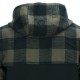 Lumbershell jakke - Flanel og vindstopper - Sort / Oliven - Fostex