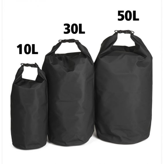 Drybag - Vanntett bag - 50 L - Sort - Miltec