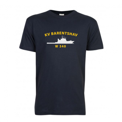 T-skjorte - KV BARENTSHAV - Marineblå - Bomull