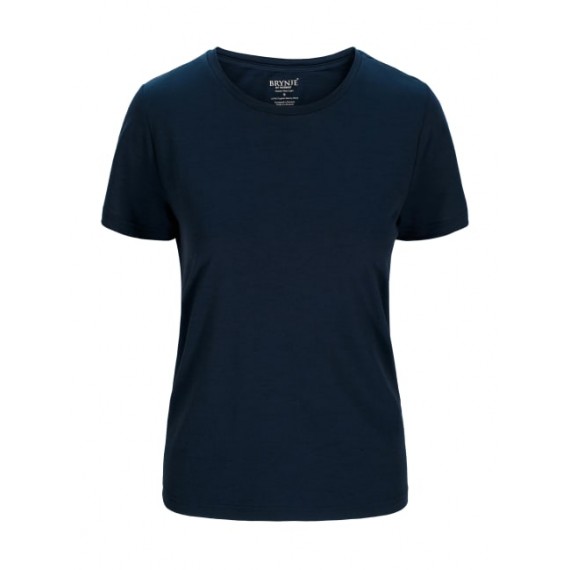 Classic organic wool lady shirt - Brynje - Mørk blå