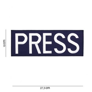 Patch - PRESS - Stor 27 x 10 cm - Sort / Hvit
