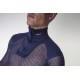 Super thermo zip polo shirt - Innlegg på skuldre - Brynje - Grønn