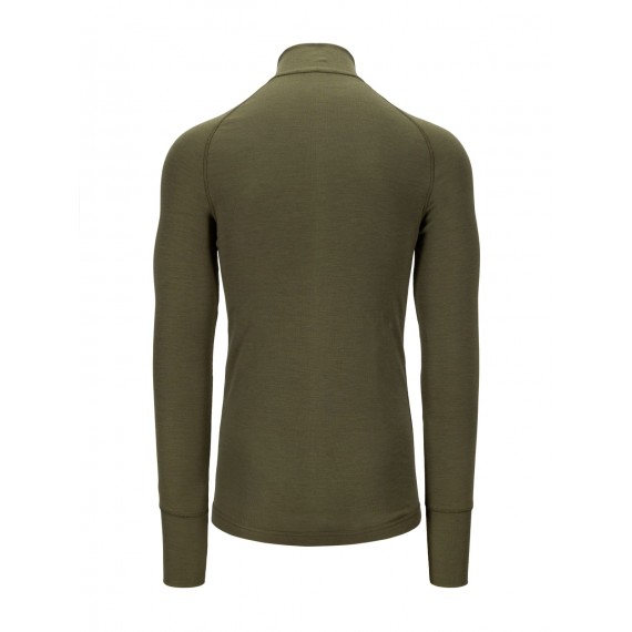 Arctic tactical zip polo shirt - Brynje - Olivengrønn