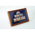Medalje display - Lima - 46x32 cm - Lys brun
