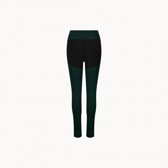 Waple warm tights - Tufte - Dame - Mørk grønn