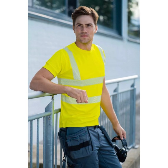 Hi-Vis Cooldry T-skjorte - Tracker - Neongul
