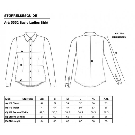 Skjorte basic dame - Regular fit - Tracker - Svart