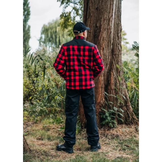 Lumberjack jakke - Rød og Svart