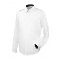 Skjorte med lang erm og slitekant - Selje - Hvit